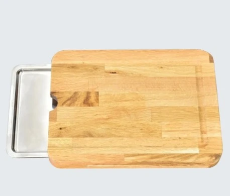 Pratik Tepsili Ahşap Kesme Tahtası - 2