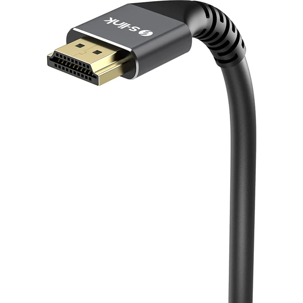 S-Link SLX-HD4K015 1.5m 19+1 Metal v2.0 4K Hdmi kablo - 4