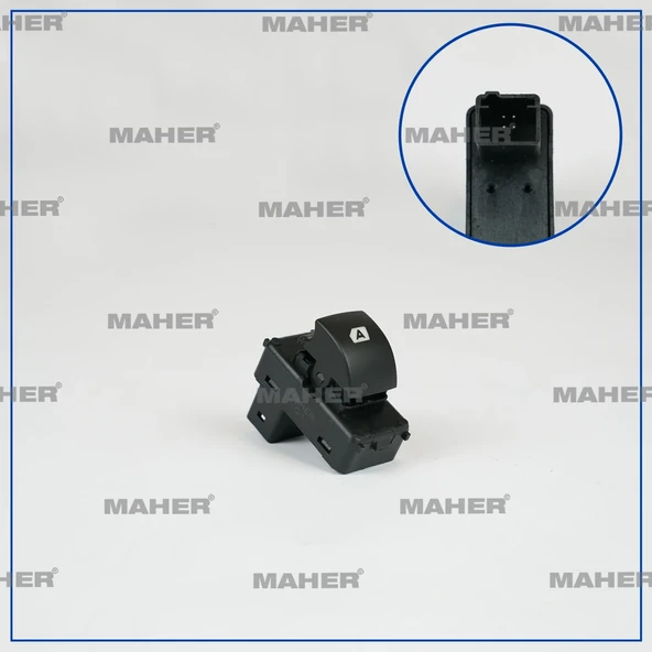 DÜĞME CAM AÇMA PARTNER TEPEE / BERLINGO 3 (TEKLİ) SAĞ 6490HQ ürün görseli 1