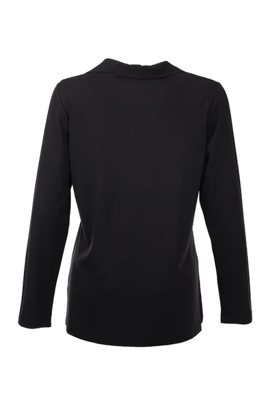 Polo Yaka Basic Bluz On - Resim 10