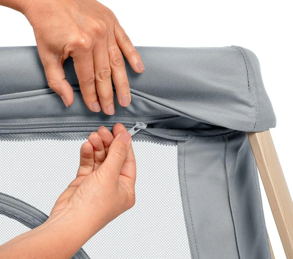 Maxi-Cosi Calao Light 2 'si Bir Arada Anne Yanı Beşik ve Taşınabilir Çift Katlı Park Yatak Beyond Grey Eco - Resim 5