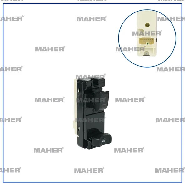 DÜĞME CAM AÇMA D-MAX 2004-2012 ÖN SAĞ KİLİTLEMELİ 8973961020 ürün görseli 1