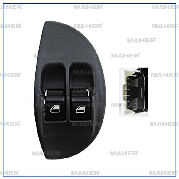 DÜĞME CAM AÇMA PALİO / SİENA (ÇİFTLİ) ÇERÇEVELİ SOL 717135614 ürün görseli 1