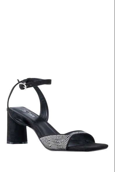 Stato Kadın Topuklu Sandalet Siyah - Resim 3