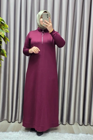 Kadın Giyim Kristal Fermuarlı Elbise - Resim 4