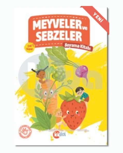 Meyveler ve Sebzeler Boyama Kitabı ürün görseli