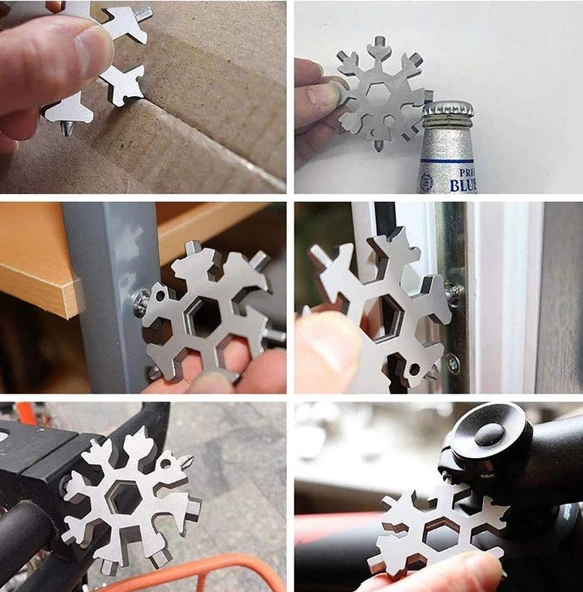 Kar Tanesi Çok Amaçlı Anahtarlık Açacak - 4