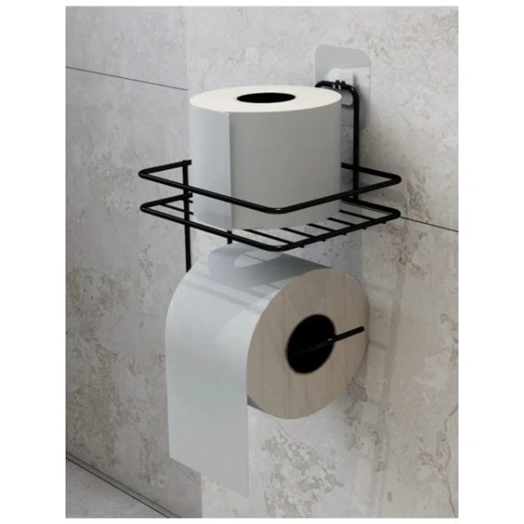 Pratik Yapışkanlı Metal Tuvalet Kağıdı Tutucu - 2
