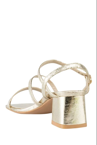 Stato Kadın Topuklu Sandalet Gold - Resim 5