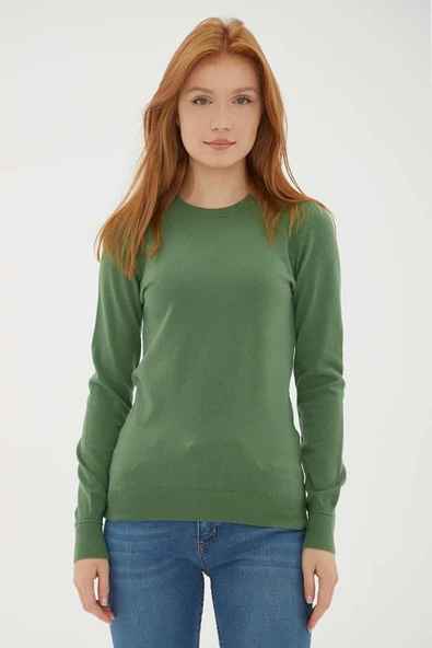 FASHION FRIENDS KADIN BİSİKLET YAKA KAZAK 25K0777K1 - Resim 8