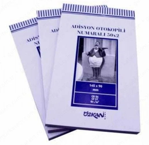 Özkan Adisyon Otokopili Numaralı 14,2X9Cm 50X2 - 2 adet ürün görseli