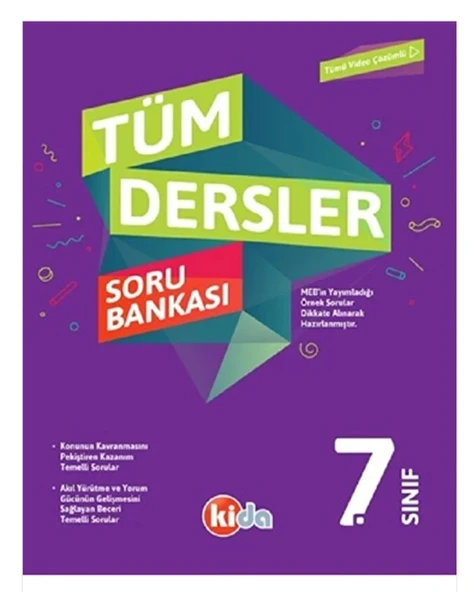 Kida 7.Sınıf Tüm Dersler Soru Bankası ürün görseli