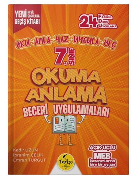 Türkçe Atölyesi 7.Sınıf Okuma Anlama Beceri Uygulamaları Fasikül ürün görseli