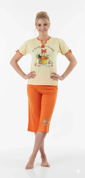 Berrak Kadın Kapri Pijama Takımı 2655 - Resim 3