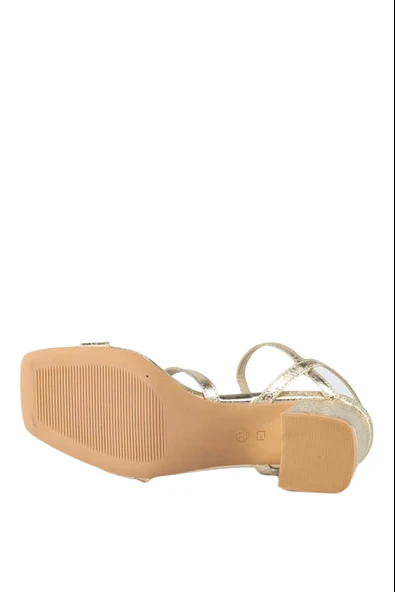 Stato Kadın Topuklu Sandalet Gold - Resim 6