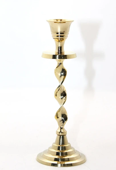 Tekli Pirinç Şamdan Model 2