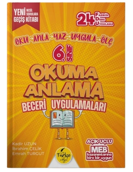 Türkçe Atölyesi 6.Sınıf Okuma Anlama Beceri Uygulamaları Fasikül ürün görseli
