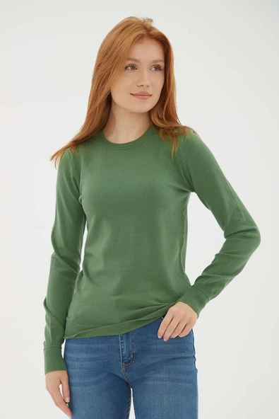 FASHION FRIENDS KADIN BİSİKLET YAKA KAZAK 25K0777K1 - Resim 7