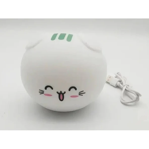 Sevimli Kedi Temalı Dokunmatik Gece Lambası - Resim 2