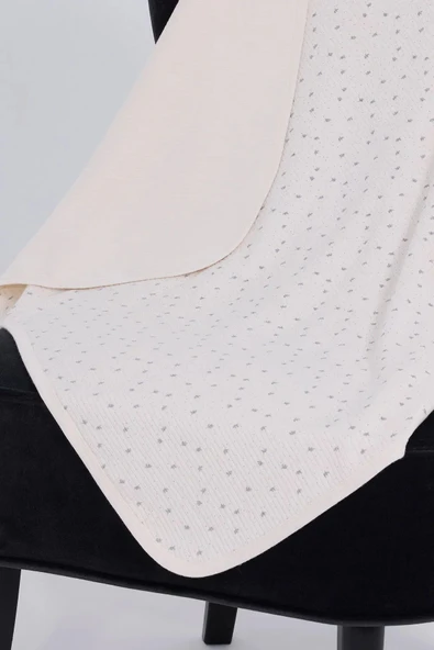 U.S Polo Bebek Battaniye USB2498 Ekru - 3