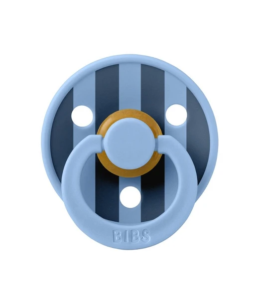 Bibs Studio Colour Block Kauçuk Emzik 0-6 Ay Sky Blue