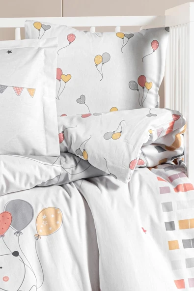 Kanz Ranforce Bebek Nevresim Takımı Knz-001 Elephant - 2