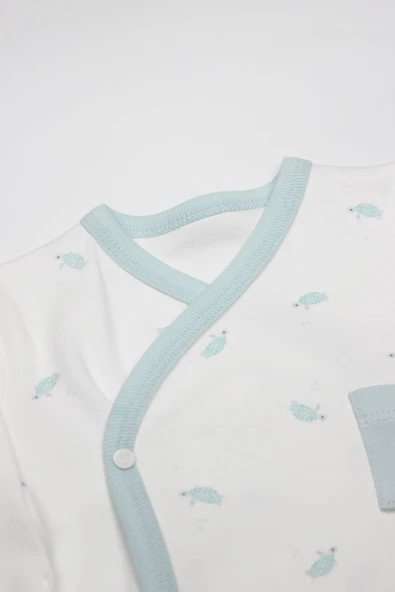 Bistyle 3Lü Zıbın Takım Hello World 13105 Mint - Resim 2