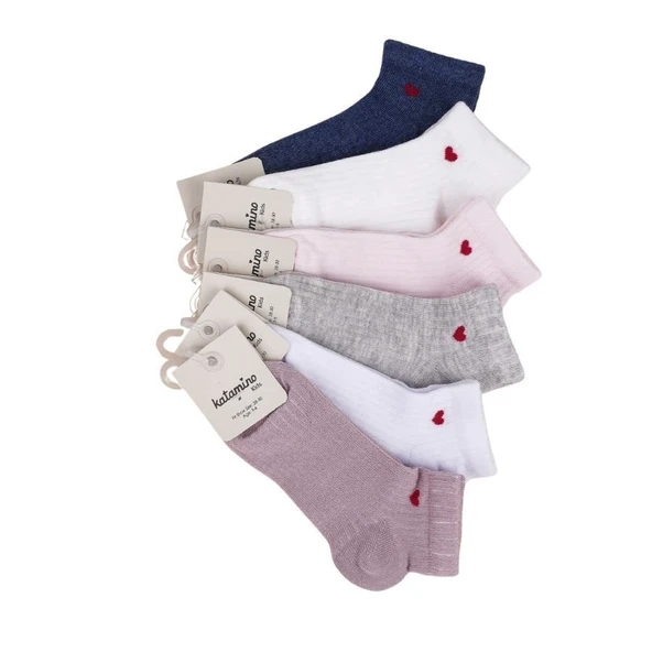 Katamino Palopa Kız Patik Çorap 200513 Asorti ürün görseli 1