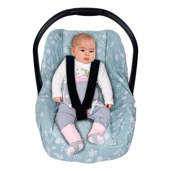 Sevi Bebe Bel Destekli Ana Kucağı Örtüsü ART-61 Yaprak Desen - 2