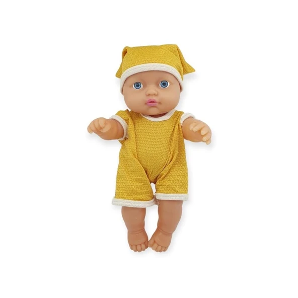 Kıyafetli Et Bebek 35 cm - LMN208 - Sarı - Resim 2