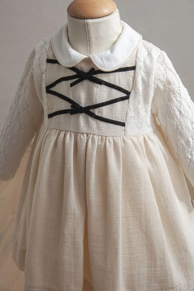 Tongs Baby Bebek Elbise 3903 Ekru - 2