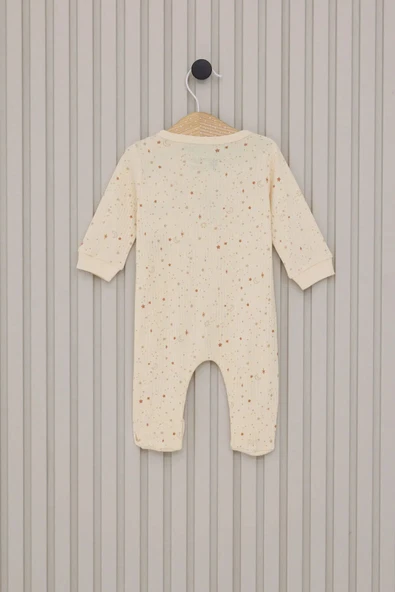 U.S.Polo Kız Bebek Patikli Tulum USB2110 Krem - 3