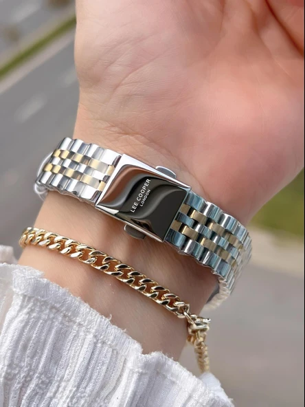 Lee Cooper Çelik Kordonlu 3 Atm Suya Dayanıklı 2 Yıl Garantili Kadın Kol Saati BLC08323.230 - Resim 3