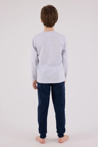 U.S. Polo Assn  Uzun Kol Pijama Takım US2206-4 Karmelanj - Resim 4