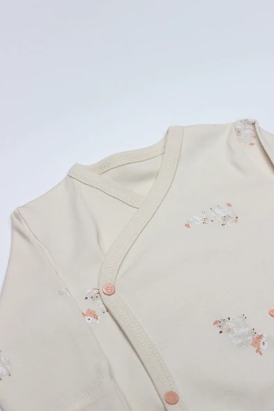 Bistyle 3Lü Zıbın Takım Fluffy And Lovely 13106 Bej ürün görseli