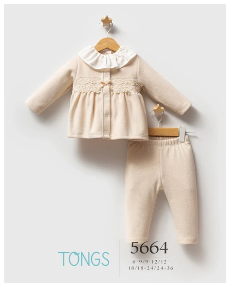 Tongs Baby Lace Dream 3'lü Takım 5664 Ekru ürün görseli