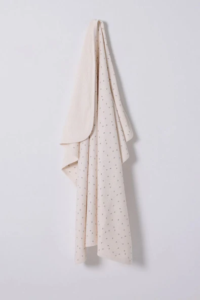 U.S Polo Bebek Battaniye USB2498 Ekru