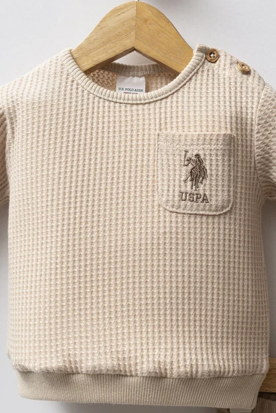 U.S. Polo Assn 2 li Takım USB2587 Bej - Resim 2