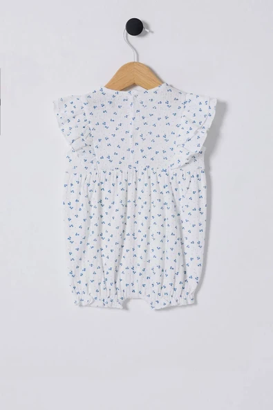 U.S Polo Bebek Tulum USB2434 Beyaz-Mavi - 2