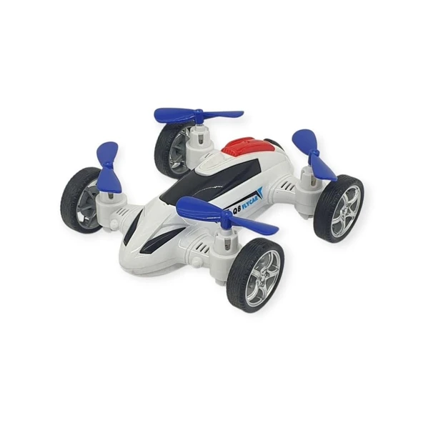 Sürtmeli Drone Araba Hareketli Pervane - Beyaz