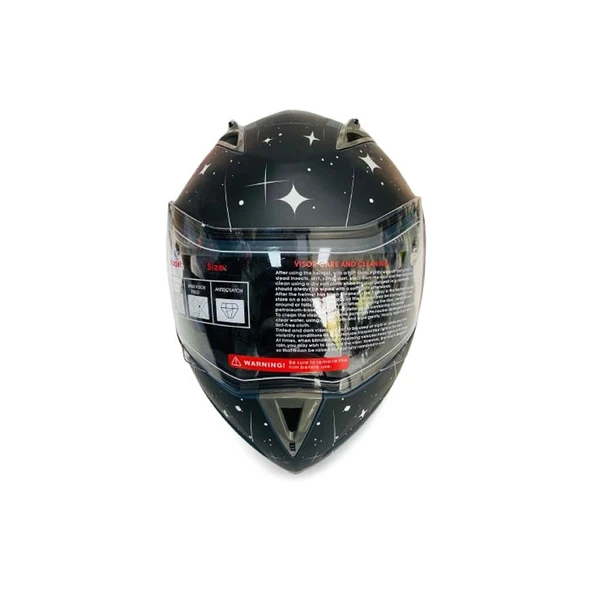 JK20 Çene Açılır Güneş Vizörlü Motosiklet Kaskı XL Beden Baş Çevresi: 61-62CM - Resim 6