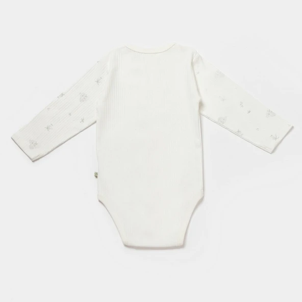 Bibaby Biorganic Koala Jungle Uzun Kol Bebek Body 56973 Gri - 2