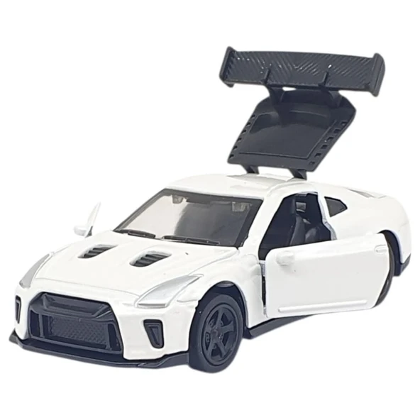 Çek Bırak Metal Küçük Arabalar 8 cm - 6411A - Beyaz - 3