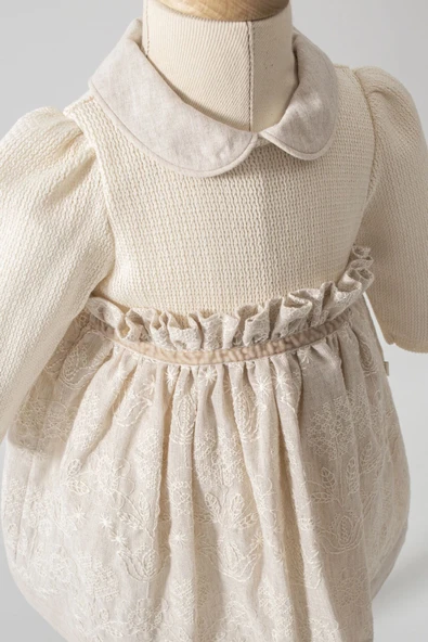 Tongs Baby Elbise 8050 Ekru - 2