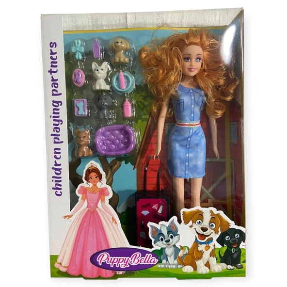 KMB-927 - MİNİ KÖPEK BAKIM SETİ AKSESUARLI BEBEK ürün görseli