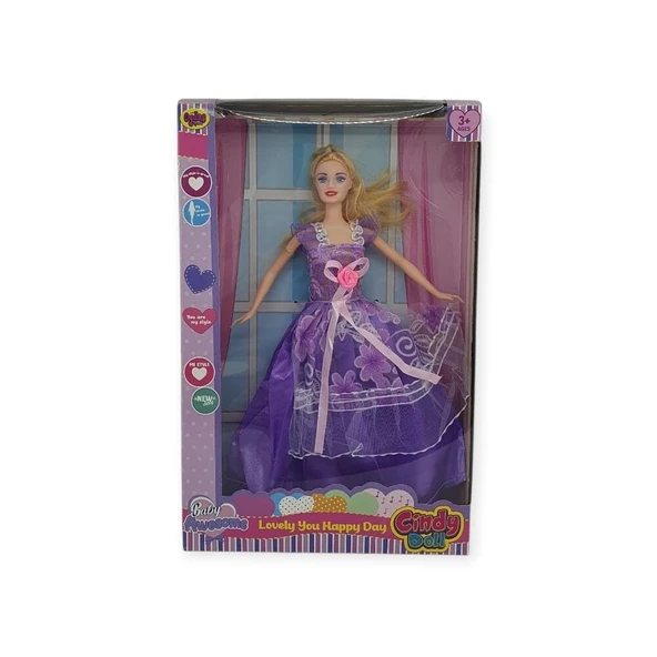 Büyüleyici Parti Bebeği Anlily - 02258 - Mor - 2