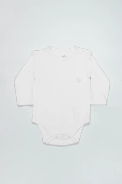 Bistyle Natural Basic Style Uzun Kol Body 17104 Beyaz