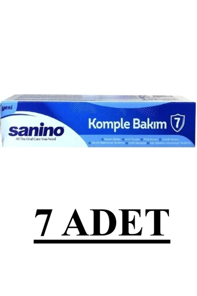 Sanino Diş Macunu Komple Bakım 75 ml   7 ADET