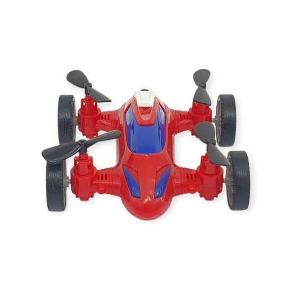Sürtmeli Drone Araba Hareketli Pervane - Kırmızı - 3