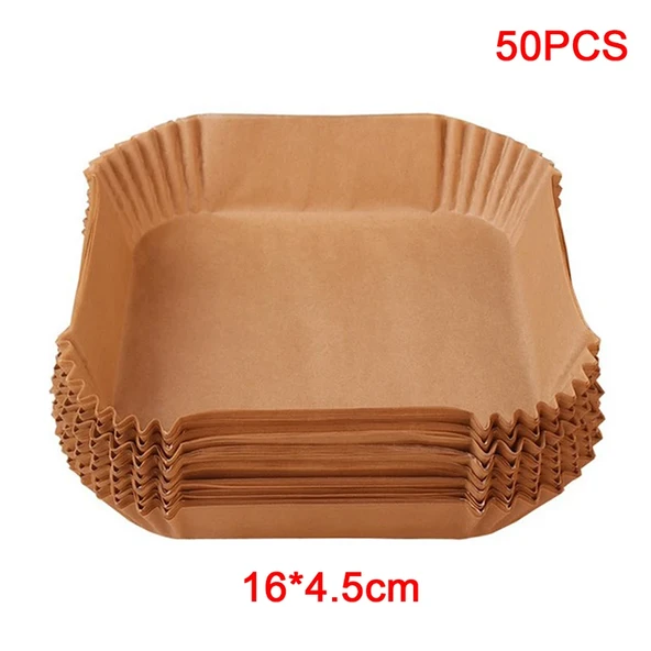 Büyük Boy Air Fryer Fritöz Pişirme Kağıdı 50 Adet - Resim 5